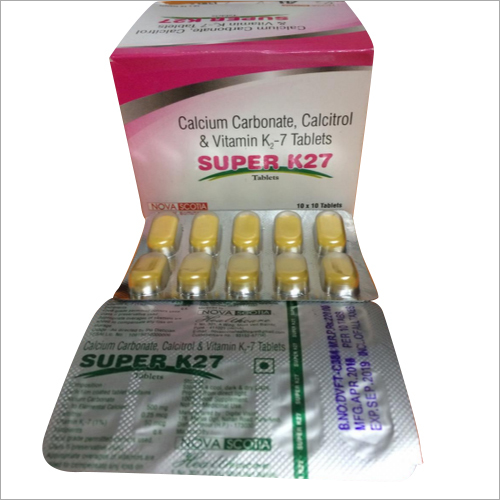 Calcium Carbonate Calcitrol And Vitamin K2-7 Tablets General Medicines