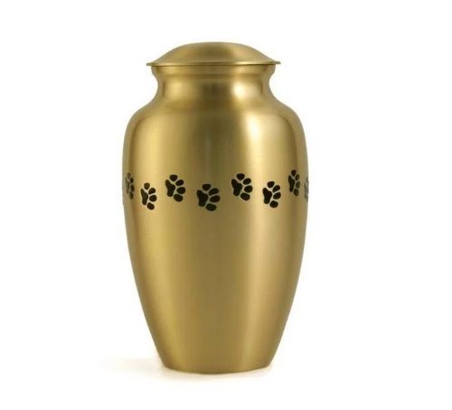 Classic Paws Brass Pet Urn Large New