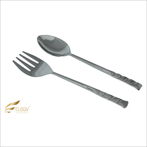 Silver Salad Server Cut Ss Cutlery Set