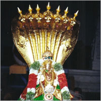Temple Adi Sheshnag Statue Gold Plating Service