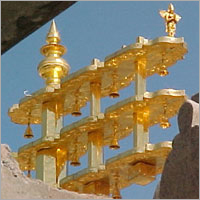 Temple Dhwaja Stambha Gold Plating Service