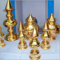 Temple Gopura Kalasam Gold Plating Service