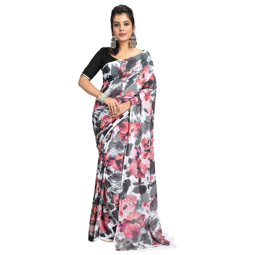 Digital printed designer bollywood Saree