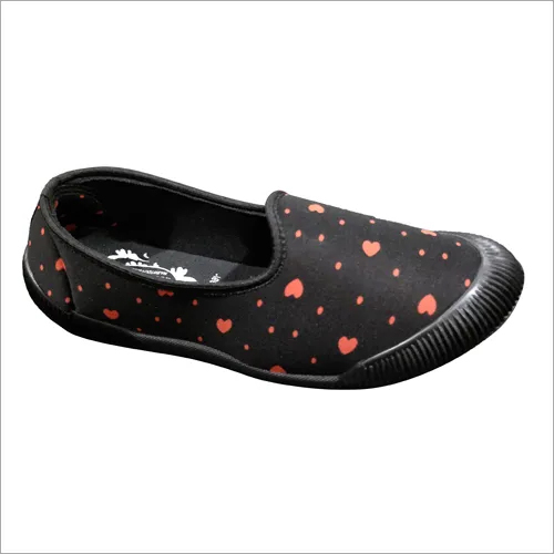 Available In Different Color Ladies Printed Slip On Canvas Shoes