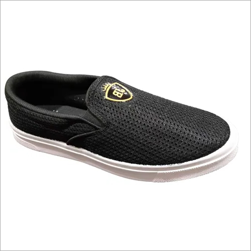 Available In Different Color Mens Black Fender Casual Slip On Shoes