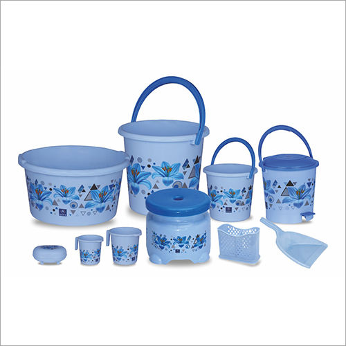 10 Bathroom Set Blue