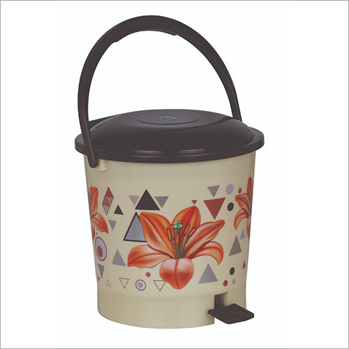 Padel Dustbin Cream & Brown