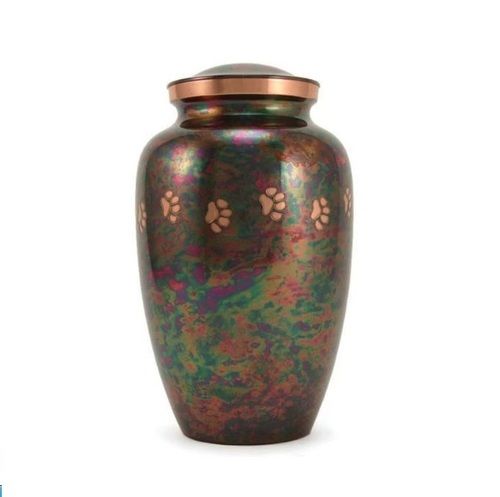 Classic Paws Raku Pet Urn Large- New