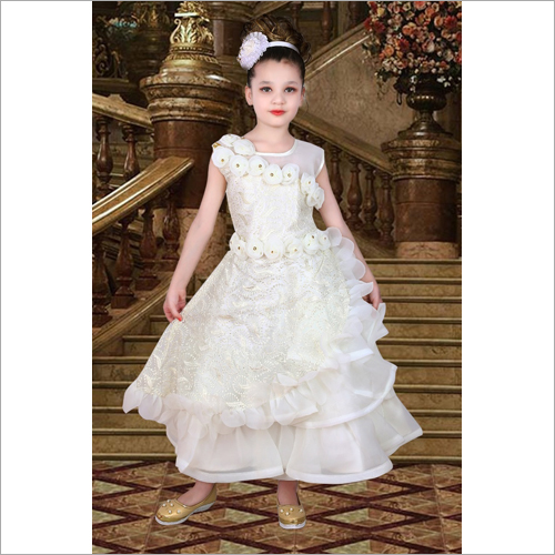 Girls Short Sleeve Gown