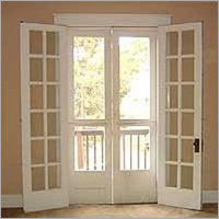 White Upvc French Door