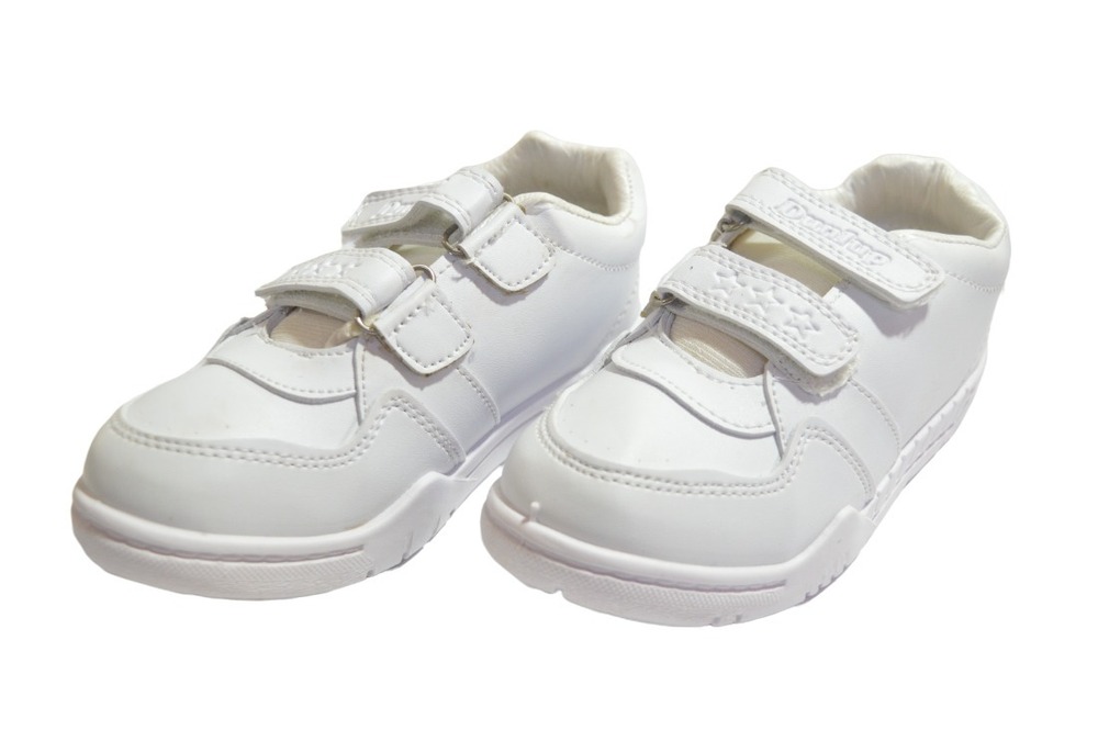 White boys school shoes