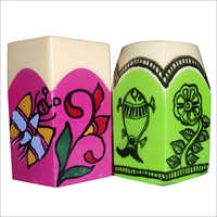 Custom Hand Painted Pen Holder