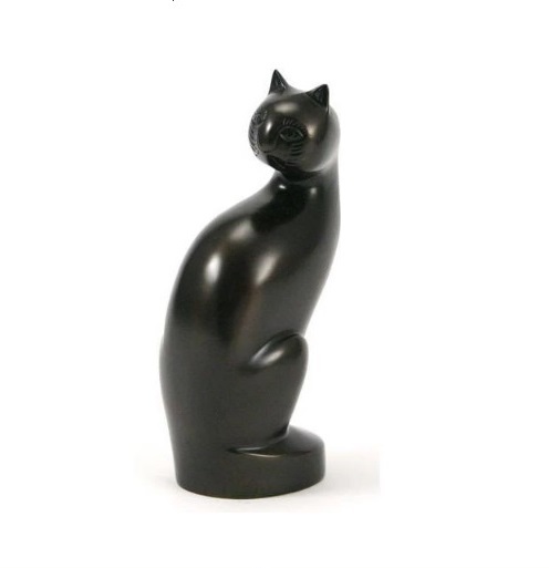 Cat Urn in Cold Cast Bronze New