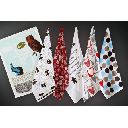 Designer Kitchen Towel - Cotton Blend, Custom Size , All Colors Available, Quick Dry & High Water Absorbency