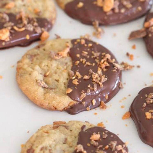 Chocolate Dipped Butter Cookies