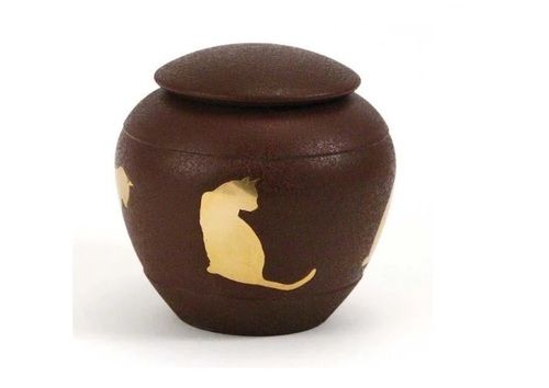 Sienna Silhouette Cat Urn New