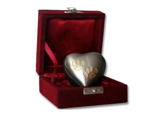 Heart Double Paw Pet Keepsake New