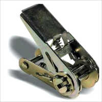 Ratchet Buckle - Metal, 25mm/50mm | Strong, Polished Finish, Resists Compression & Shear Forces, Long Lifespan For Cargo Stabilization