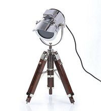 Thor Instruments.Co Nautical Vintage Designer Spotlight Table Lamp Tripod Lamp Home Decor Silver