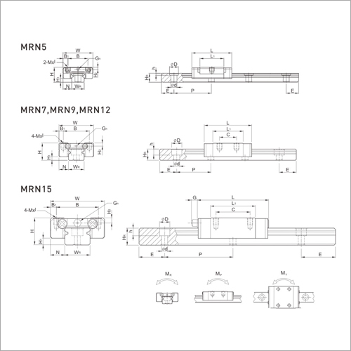 MRN Series Miniature Linear Guideways - Precision Aluminum, Compact Design | High-Performance Linear Bearing System
