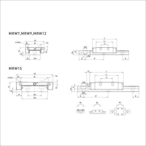 MRW Series Miniature Linear Guideways