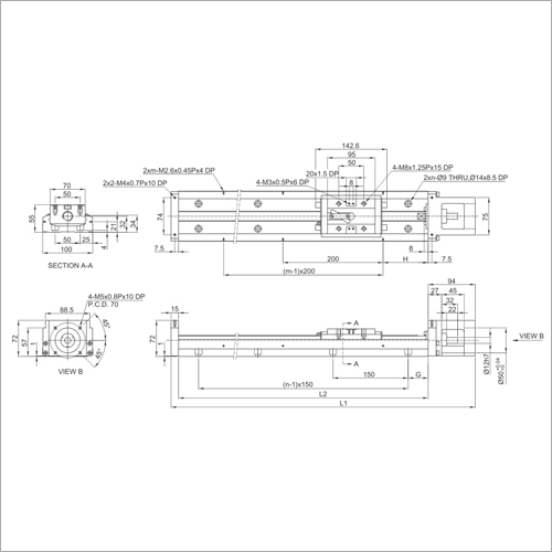 Aluminum Kk100 Series Precision Linear Module