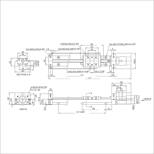 Stainless Steel Kk40 Series Precision Linear Module