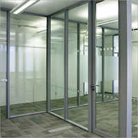 Glass Curtain Wall - Glass & Galvanized Steel, Customizable Size | Enhanced Thermal Efficiency, Segregated Parts For Space-saving