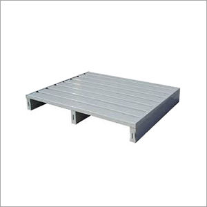 2 Way Steel Pallets - Color: Silver