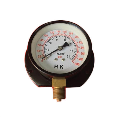 Air Pressure Gauge - Mild Steel, Measuring Range -1 To 1000 Bar, Storage Temperature -30 To 80 Degree C | Long Life, Easy to Maintain, 500-800 g Weight, +/- 0.25% Accuracy