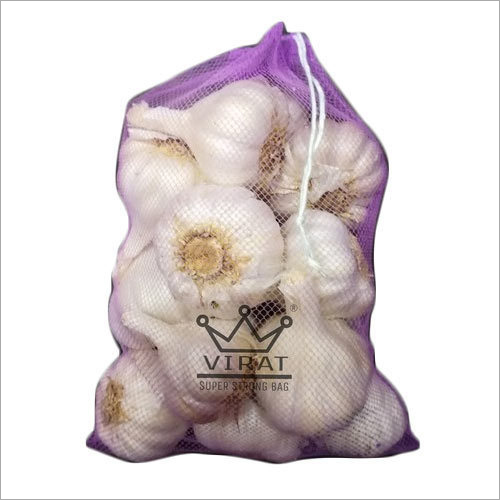 Garlic Drawstring Mesh Bag