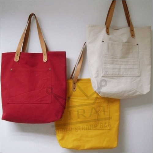 Available In All Color Plain Cotton Bag