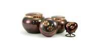 Odyssey Paw Print Copper Pet Urn Extra Small New
