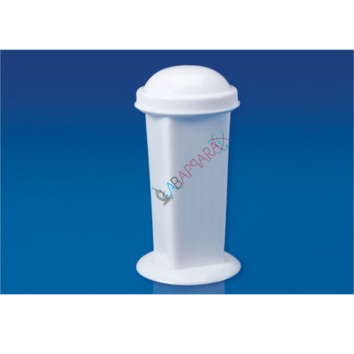 Coplin Jar Polypropylene Labappara - Polypropylene Material, Holds 10 Slides (1"x3") Back to Back, Grooved Interior, Domed Screw Cap | Ideal for Laboratory Use