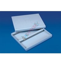 Slide Box Polypropylene Labappara - Capacity For 25, 50, Or 100 Slides | Durable, Humidity Resistant, Insect Proof With Numbered Index For Identification