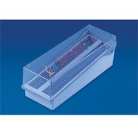 Slide Storage Rack Polypropylene Labappara - Capacity: 100 Slides, Material: Abs | Numeric Indexing, Transparent Cover For Easy Viewing, Convenient Slide Movement