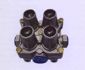 Four Circuit Protection Valve - Mild Steel, Coated Finish | Lightweight 3-4 Kilograms for Dump Truck Use