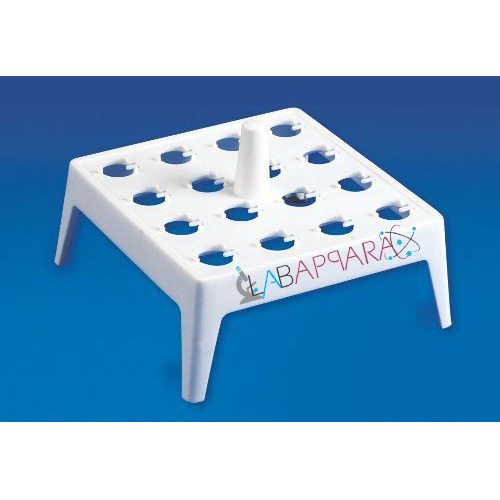 Float Rack - Autoclavable Polypropylene, Compact Design For 16 Micro Centrifuge Tubes With Alpha-numeric Index And Central Handle