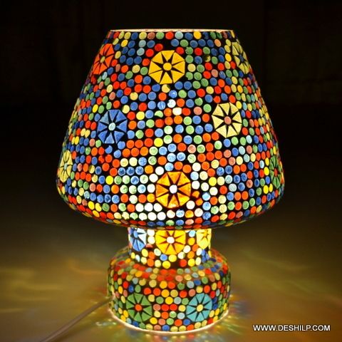 Mosaic Handmade Glass Table Lamp