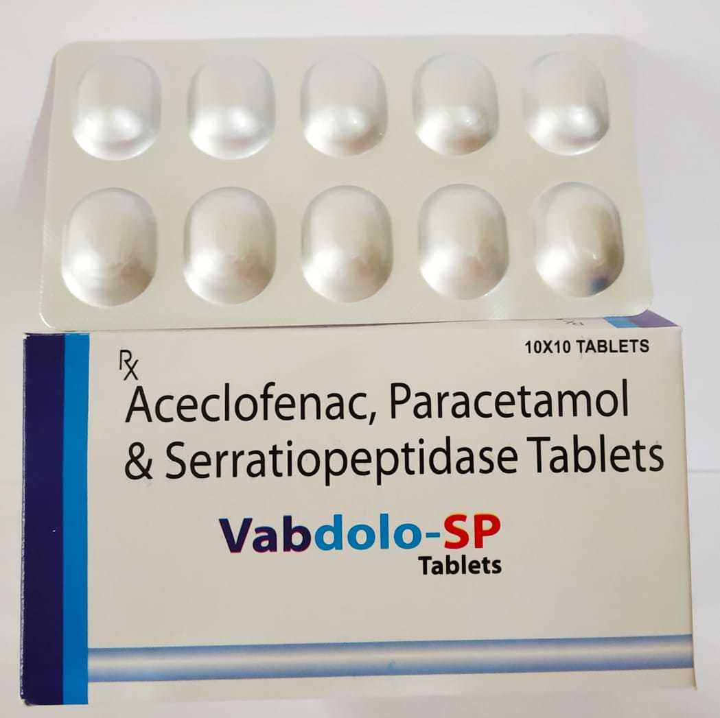 Aceclofenac 100 mg + Paracetamol 325 mg + Serratiopeptidase 15 mg