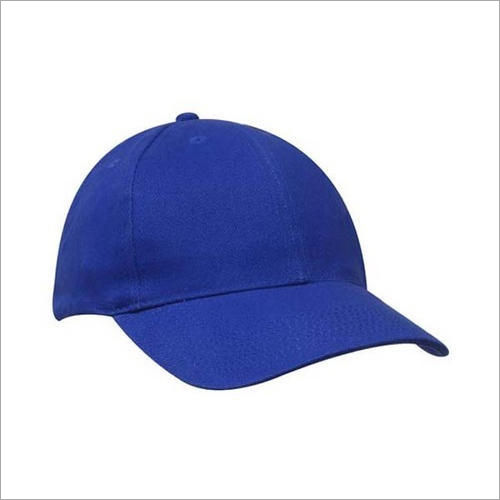 plain blue hat