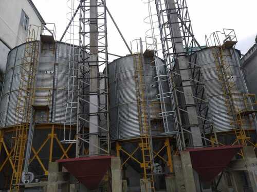 Industrial Hopper Bottom Silo Capacity: Available In 50 Ton To 10000 Ton Ton/Day