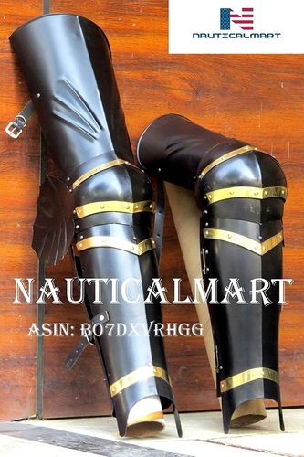 NauticalMart Medieval Steel Knight Leg Armor