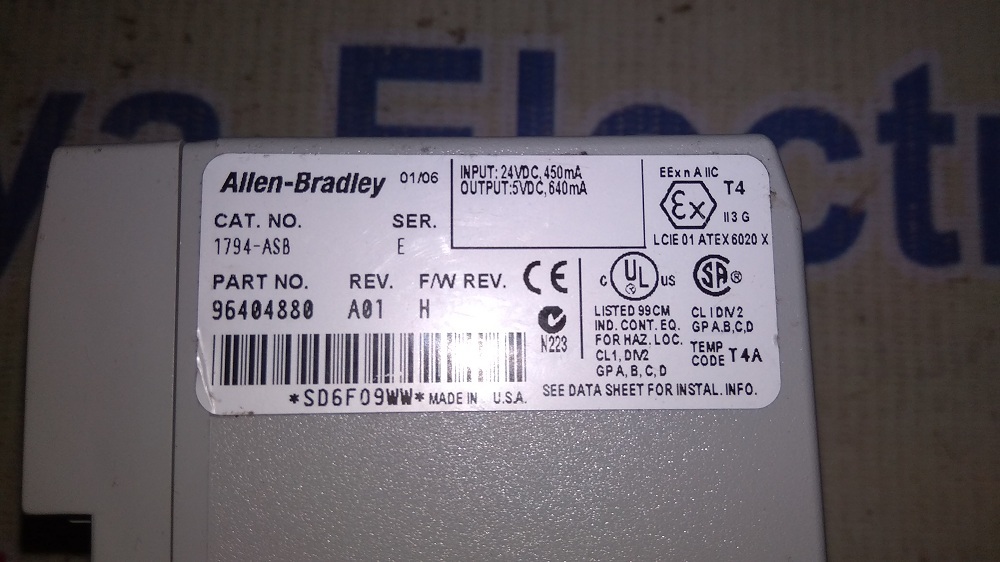 ALLEN BRADLEY PLC 1794-ASB E