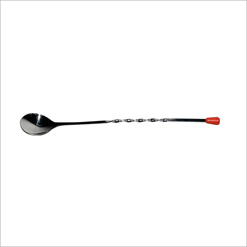 Ss Bar Spoon With Red Knob Size: 28.5 Cm