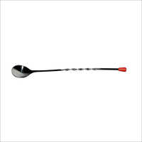 SS Bar Spoon With Red Knob