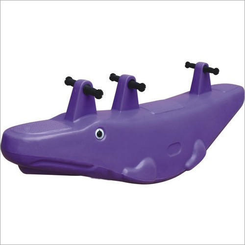 Purple Kids Plastic Shark Rocker Toy