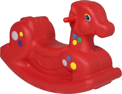 Red/Green/Yellow/Blue Horse Rocker