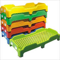 Play School Kids Plastic Bed No Assembly Required