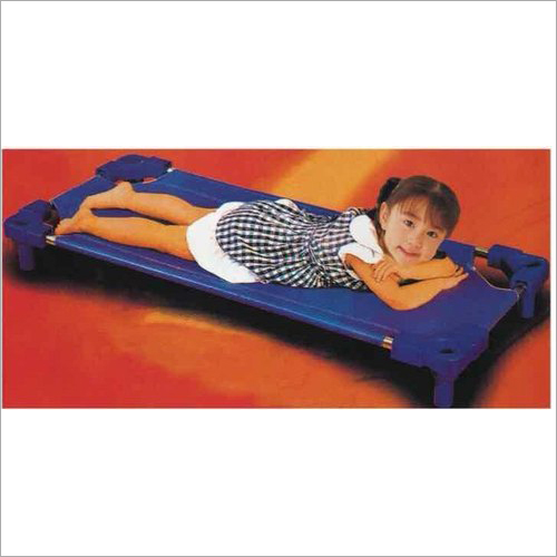 Multicolors Play School Plastic Foldable Kids Bed